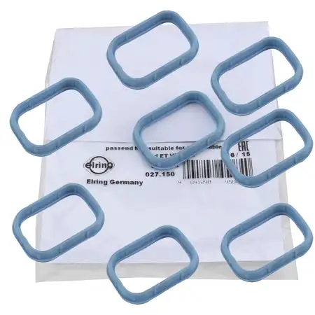 8x ELRING Kr&uuml;mmerdichtung Ansaugkr&uuml;mmer 027.150 FIAT DUCATO FORD MONDEO III MK3