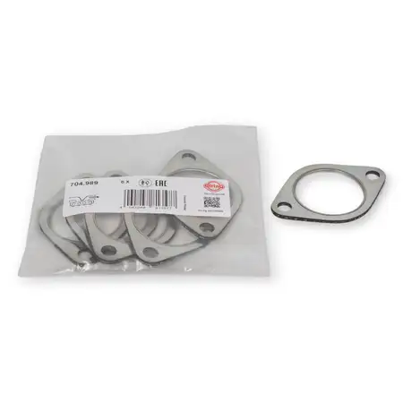 6x ELRING Dichtung Abgaskr&uuml;mmer PORSCHE 911 2.0 2.2 2.3 3.2 1963-89 + 914 /6 2.0