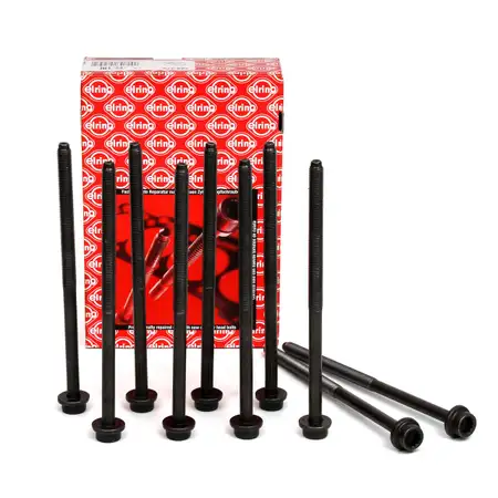 10x ELRING 228.470 Zylinderkopfschraube M9 168mm f&uuml;r AUDI SEAT SKODA VW 1.2 TSI