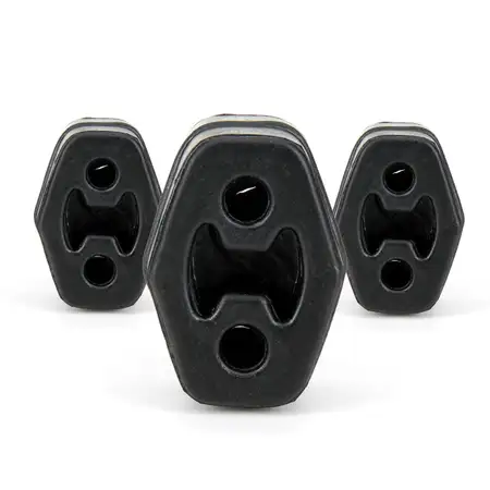 3x Halter Auspuff Gummi Aufh&auml;ngung AUDI A1 A2 A3 FORD SEAT SKODA VW GOLF POLO