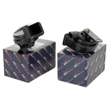 2x HORN HUPE FANFARE SIGNALHORN HOCHTON+TIEFTON VW Golf SEAT Altea SKODA Octavia