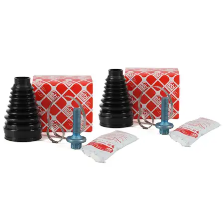 2x FEBI Achsmanschetten Satz MERCEDES W169 W245 W212 X204 vorne GETRIEBESEITIG