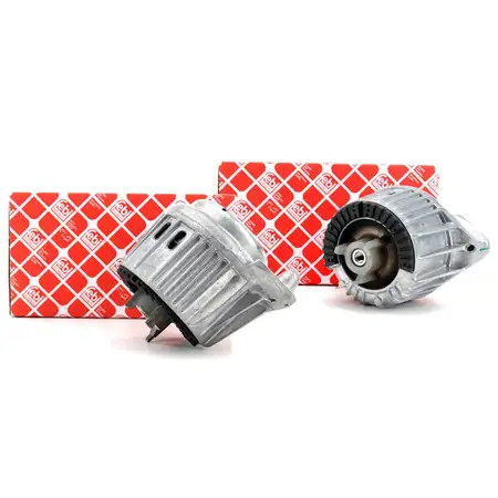 2x FEBI Motorlager Motorhalter Hydrolager Mercedes W204 C218 X218 W212 vorne