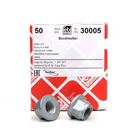25 FEBI BILSTEIN 30005 Mutter Au&szlig;ensechskant M12x1,75mm