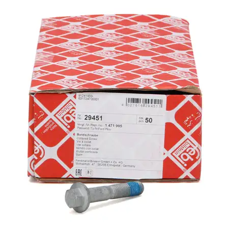 50x FEBI 29451 Schraube M12x1,75 FORD FOCUS C-MAX / C-MAX DM2 FOCUS I II hinten