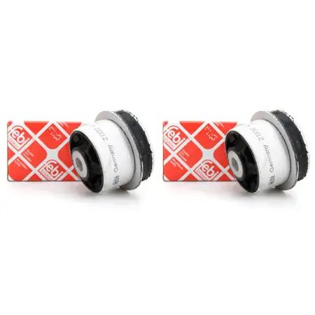 2x FEBI Gummilager Querlenkerlager Silentblock Buchse OPEL VECTRA B hinten 21332
