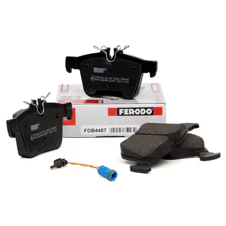 FERODO Bremsbel&auml;ge + Wako f&uuml;r MERCEDES-BENZ C-KLASSE W205 A205 C205 S205 hinten