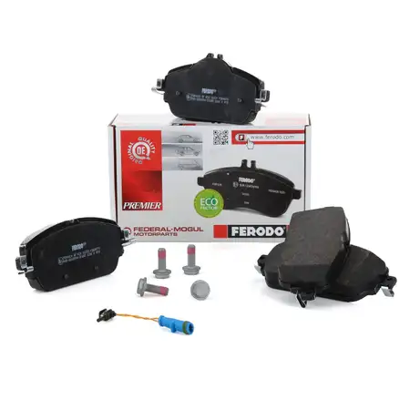 FERODO Bremsbel&auml;ge + Wako MERCEDES W205 CLA C117 X117 W213 GLA X156 vorne