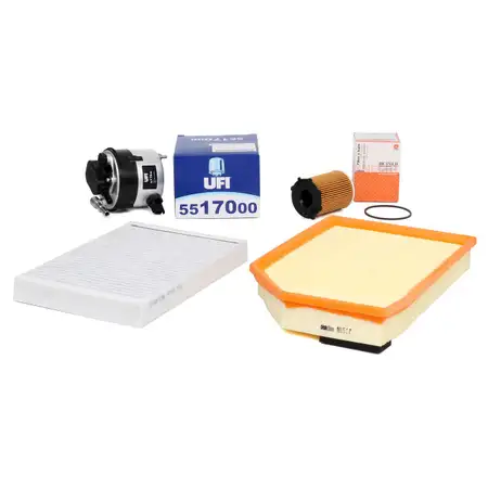 Inspektionskit Filterpaket f&uuml;r VOLVO S80 II 1.6 D DRIVe + V70 III 1.6 D 109 PS