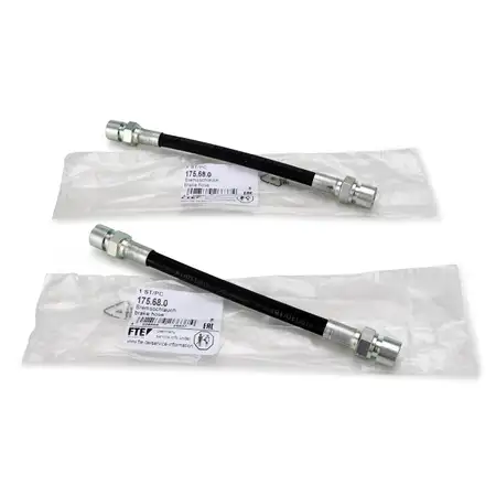 2x FTE Bremsschlauch f&uuml;r PORSCHE 924 2.0 2.5 + 944 2.5 2.7 3.0 + 968 3.0 hinten