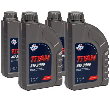 FUCHS Getriebe&ouml;l Automatik&ouml;l Automatikgetriebe&ouml;l TITAN ATF 3000 4 Liter