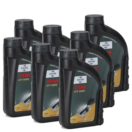 FUCHS Getriebe&ouml;l Automatikgetriebe&ouml;l TITAN ATF 6008 - 7x 1L 1 Liter