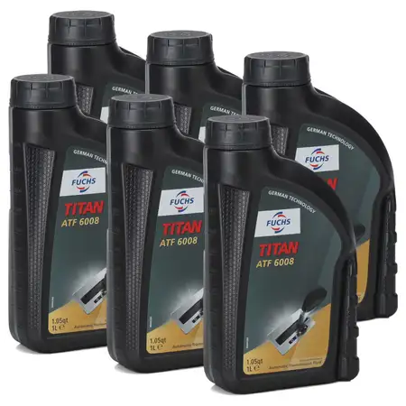 FUCHS Getriebe&ouml;l Automatikgetriebe&ouml;l TITAN ATF 6008 - 6x 1L 1 Liter