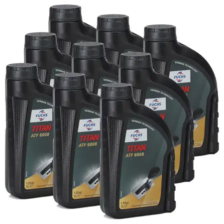 FUCHS Getriebe&ouml;l Automatikgetriebe&ouml;l TITAN ATF 6008 - 9x 1L 1 Liter