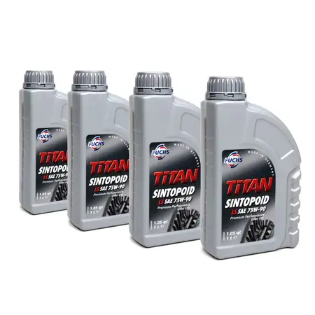 FUCHS Getriebe&ouml;l Achsgetriebe&ouml;l TITAN SINTOPOID SAE LS 75W-90 75W90 - 4L 4 Liter