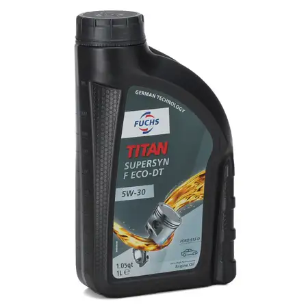 FUCHS MOTOR&Ouml;L TITAN SuperSyn F Eco-DT 5W-30 ACEA A5/B5 FORD M2C913-C 1L 1 Liter