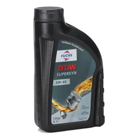 FUCHS MOTOR&Ouml;L TITAN SuperSyn 5W-40 VW 502.00/505.00 MB 229.3 RN0700 - 1L 1 Liter