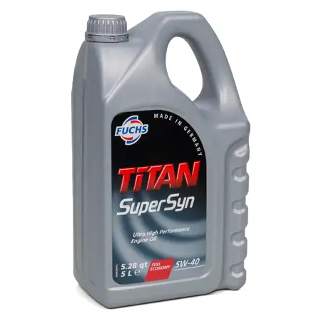 FUCHS MOTOR&Ouml;L TITAN SuperSyn 5W-40 VW 502.00/505.00 MB 229.3 RN0700 - 5L 5 Liter