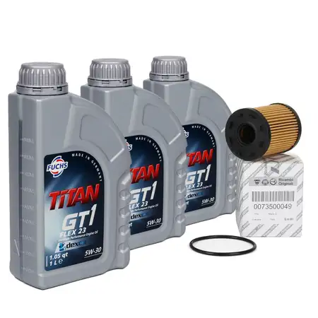 FUCHS Motor&ouml;l TITAN GT1 Flex 23 5W30 3L 3 Liter + ORIGINAL &Ouml;lfilter 73500049
