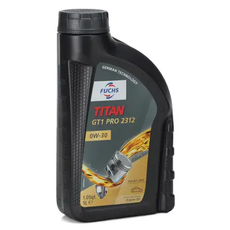 FUCHS Motor&ouml;l &Ouml;L TITAN GT1 PRO 2312 0W-30 0W30 ACEA C2 PSA B71 2312 - 1L 1 Liter