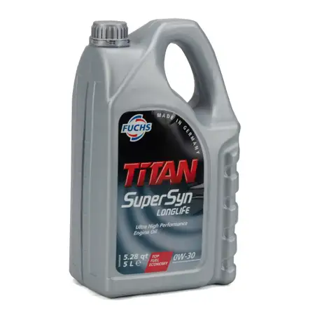 FUCHS Motor&ouml;l &Ouml;L TITAN SUPERSYN LONGLIFE 0W30 MB 229.5 VW 502/505.00 - 5 Liter