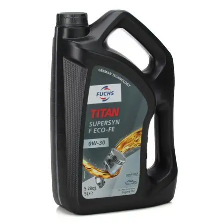 FUCHS Motor&ouml;l &Ouml;L TITAN SUPERSYN F ECO-FE 0W30 f&uuml;r FORD WSS-M2C950-A - 5L 5 Liter