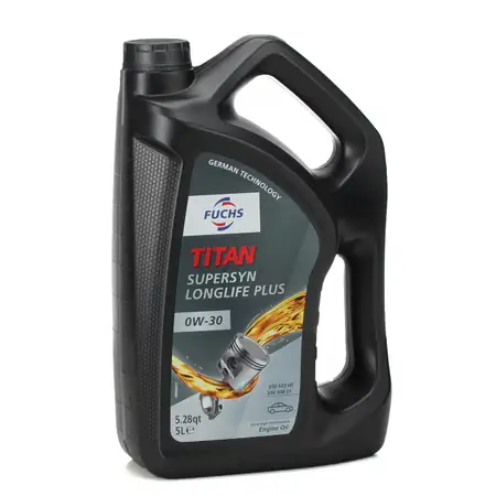 FUCHS Motor&ouml;l TITAN 0W-30 0W30 SuperSyn LongLife Plus VW 503.00 506.01 5Liter 5L