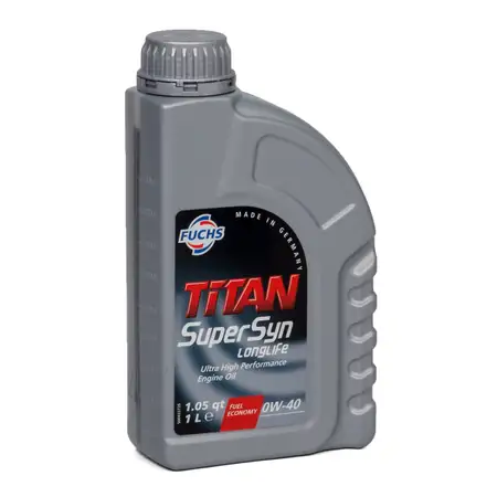 FUCHS MOTOR&Ouml;L TITAN SuperSyn Longlife 0W-40 ACEA A3/B4 FORD M2C937-A 1L 1 Liter