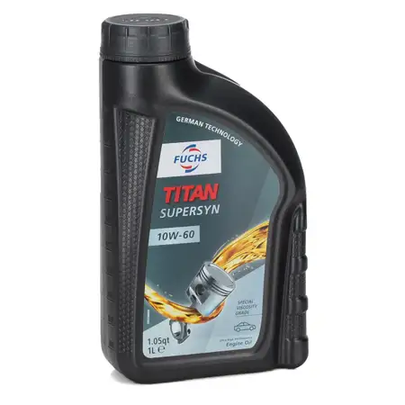 FUCHS Motor&ouml;l &Ouml;l TITAN SuperSyn ACEA A3/B3 SL/CF 10W-60 10W60 - 1L 1 Liter