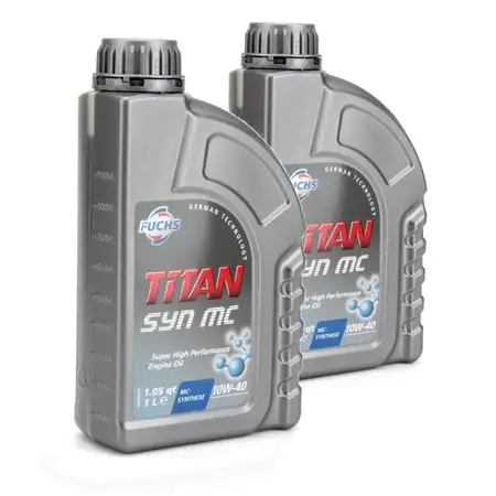 FUCHS MOTOR&Ouml;L TITAN SYN MC 10W40 ACEA A3/B4 MB 229.3 VW 501.01 505.00 - 2 Liter