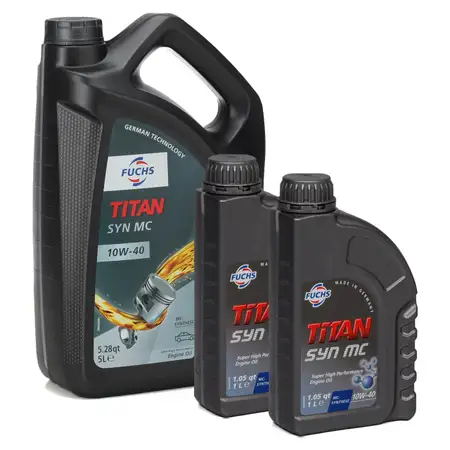FUCHS MOTOR&Ouml;L TITAN SYN MC 10W40 ACEA A3/B4 MB 229.3 VW 501.01 505.00 - 7 Liter