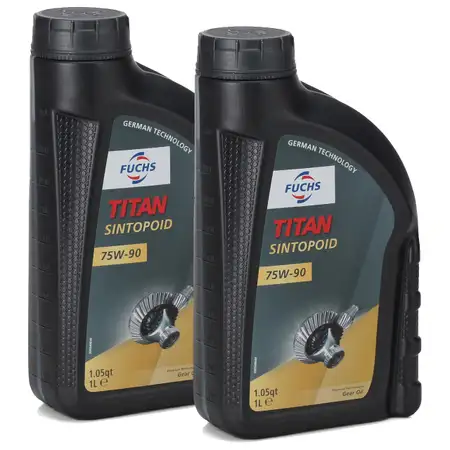 FUCHS Getriebe&ouml;l Achsgetriebe&ouml;l TITAN SINTOPOID SAE 75W-90 75W90 - 2L 2 Liter