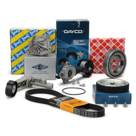 CONTI Keilrippenriemen Wasserpumpe Rollen Riemenscheibe CITROEN MINI PEUGEOT 95-211 PS