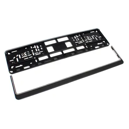 Kennzeichenhalter Nummernschildhalter Wechselkennzeichen TERRA SCHWARZ 520mm