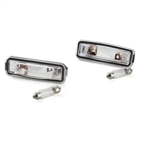 2x Kennzeichenleuchte Nummernschildleuchte + Gl&uuml;hlampen C5W f&uuml;r FORD FOCUS I MK1