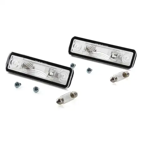 2x Kennzeichenleuchte + Gl&uuml;hlampen C5W OPEL ASTRA F G OMEGA A B VECTRA B ZAFIRA