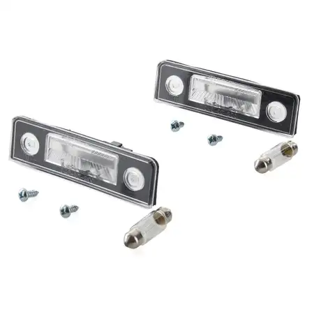 2x Kennzeichenleuchte + Gl&uuml;hlampe SKODA Octavia II 1Z Roomster 5J bis 09.2008