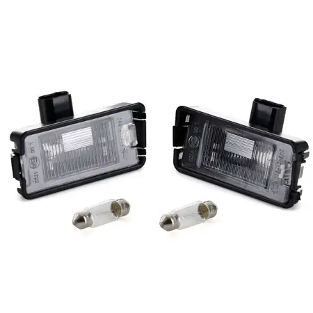 2x Kennzeichenleuchte + Gl&uuml;hlampen SEAT ALTEA AROSA CORDOBA IBIZA LEON TOLEDO