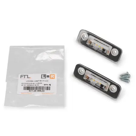 2x Kennzeichenleuchte LED f&uuml;r FORD FIESTA V MK5 FUSION (JU) MONDEO II