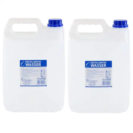 Destilliertes Wasser Laborwasser B&uuml;gelwasser ENTIONISIERT CHEMISCH REIN 10 Liter