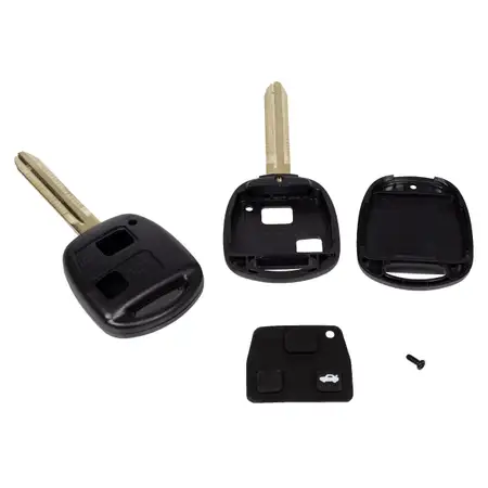 1x Schl&uuml;sselgeh&auml;use + Schl&uuml;sselrohling 2-Tasten TOYOTA Avensis Corolla Rav 4 Yaris