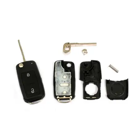 1x Schl&uuml;sselgeh&auml;use + Schl&uuml;sselrohling 2-Tasten VW Bora Caddy III Golf IV