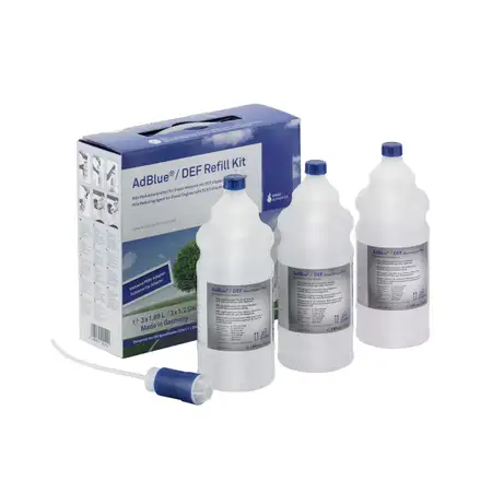 AdBlue&reg; NOX-Reduktionsmittel Harnstoff Refill Kit 3x 1,89 Liter inkl. Adapter