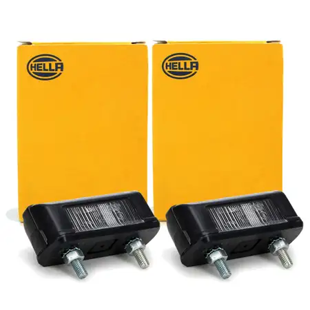 2x HELLA Kennzeichenleuchte Nummernschildleuchte VW Caddy I (14) 2KA001389101