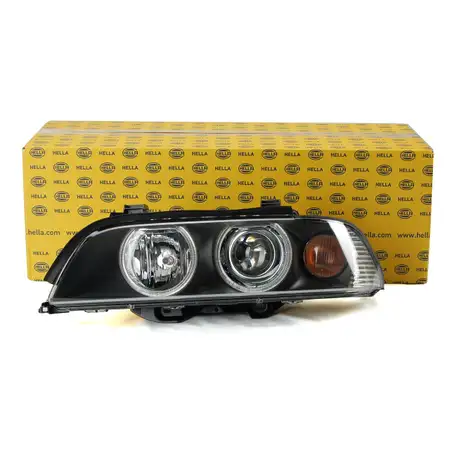 HELLA Hauptscheinwerfer + Stellmotor XENON f&uuml;r BMW 5er E39 LIMO + TOURING links