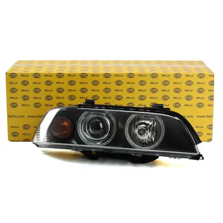 HELLA Hauptscheinwerfer + Stellmotor XENON f&uuml;r BMW 5er E39 LIMO + TOURING rechts