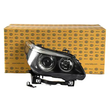 HELLA Hauptscheinwerfer + Stellmotor BI-XENON BMW 5er E60 E61 bis 02.2005 rechts