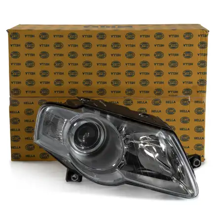 HELLA Hauptscheinwerfer + Stellmotor HALOGEN VW Passat + Variant (3C) rechts