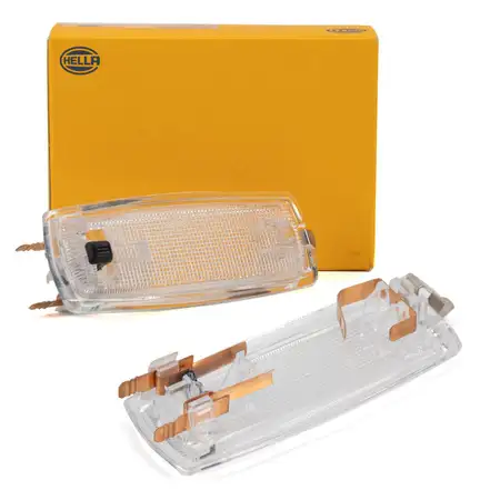 2x HELLA 2JA 003 388-001 Innenraumleuchte + Lampentr&auml;ger BMW 3er E21 E30 63311367353