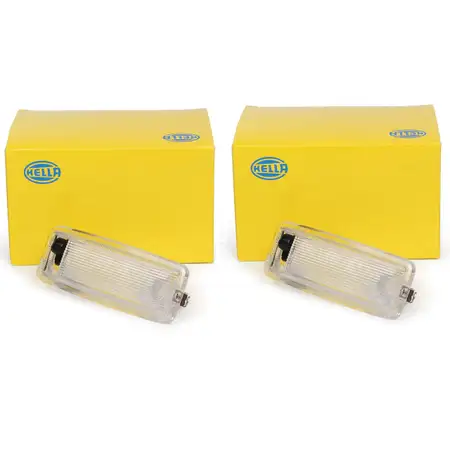 2x HELLA Innenraumleuchte AUDI 100 50 80 90 VW LT PASSAT POLO 86 TRANSPORTER T3